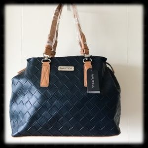 NWT Nautica Indigo Satchel Bag